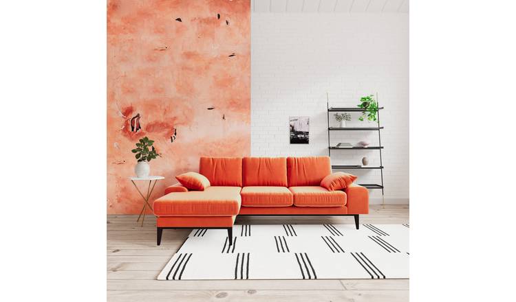 Orange deals sofa argos