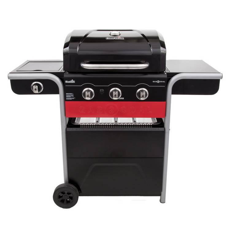 Char-Broil 3 Burner Gas and Charcoal BBQ  0