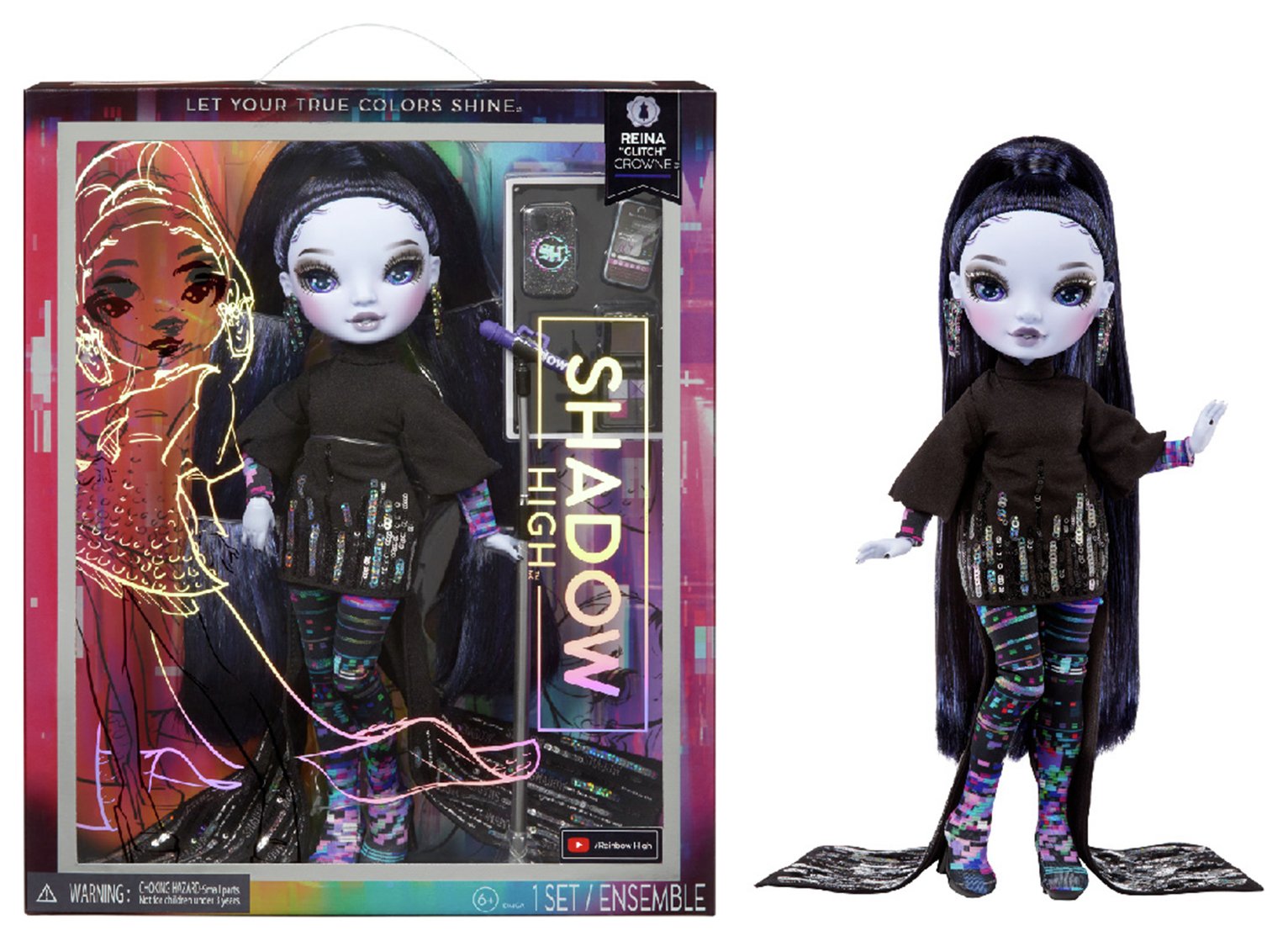Rainbow High Shadow High S23 Reina Glitch Crowne Doll