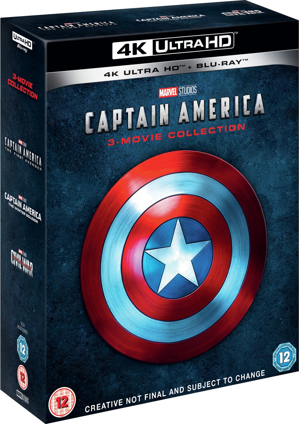 Captain America Trilogy 4K UHD Blu-Ray Box Set