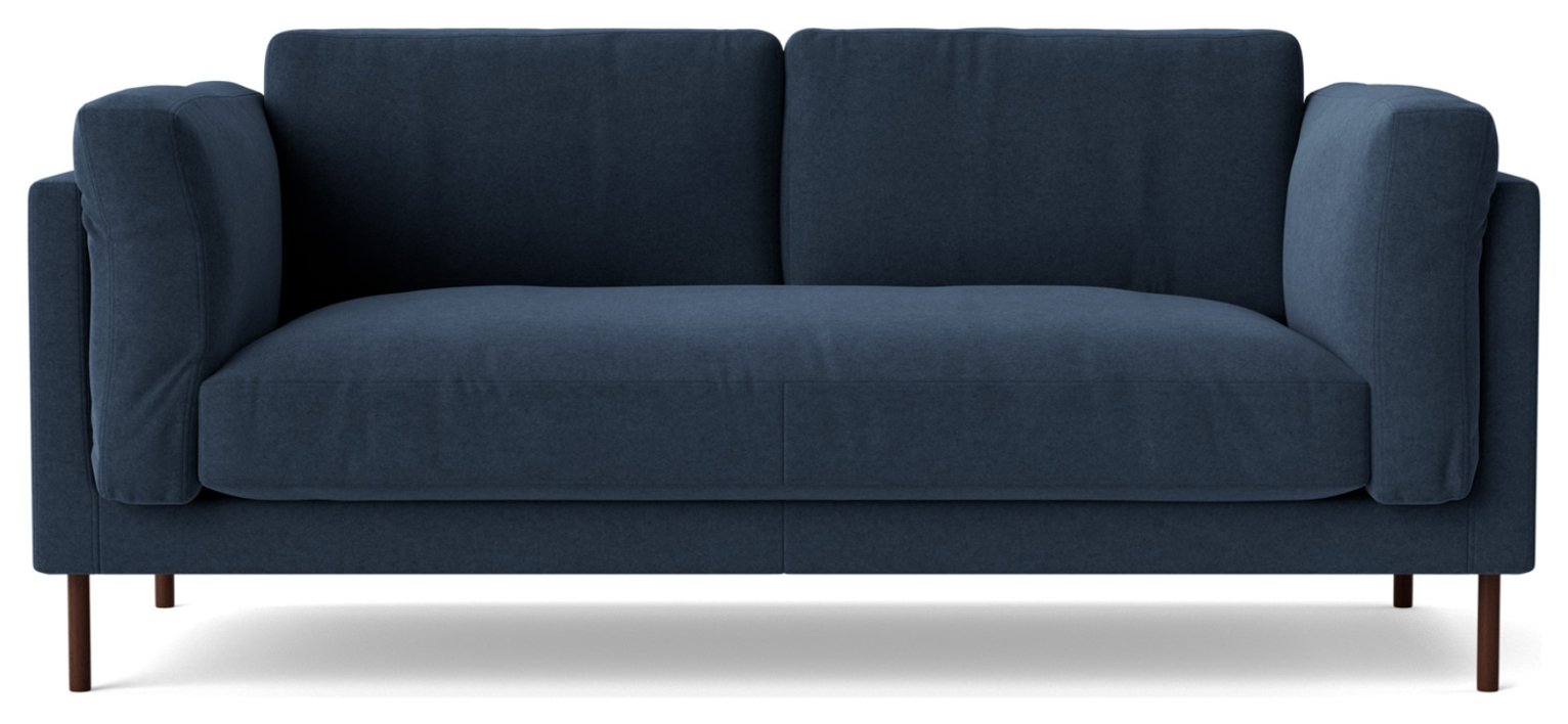 Swoon Munich Fabric 2 Seater Sofa - Indigo Blue