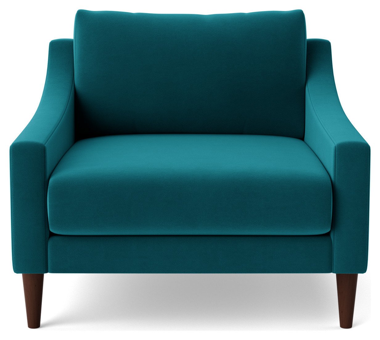 Swoon Turin Velvet Armchair - Kingfisher Blue