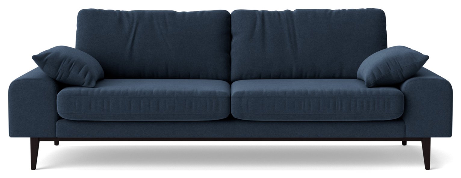Swoon Tulum Fabric 3 Seater Sofa - Indigo Blue
