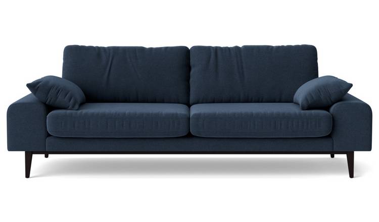 Buy Swoon Tulum Fabric 3 Seater Sofa - Indigo Blue | Sofas | Argos