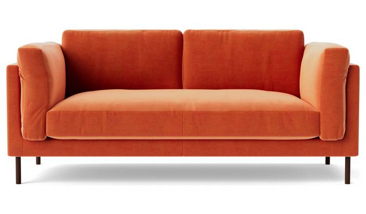 Burnt orange deals 2 seater sofa