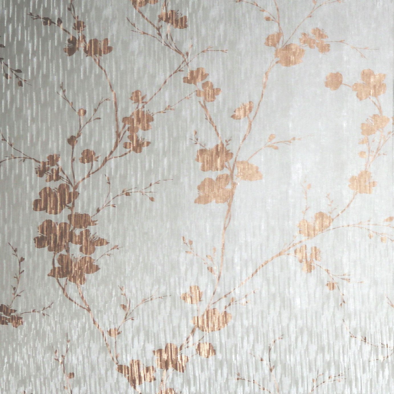 Sublime Theia Blossom Rose Gold Wallpaper