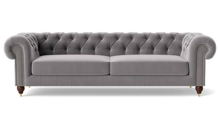 Silver 4 seater deals sofa