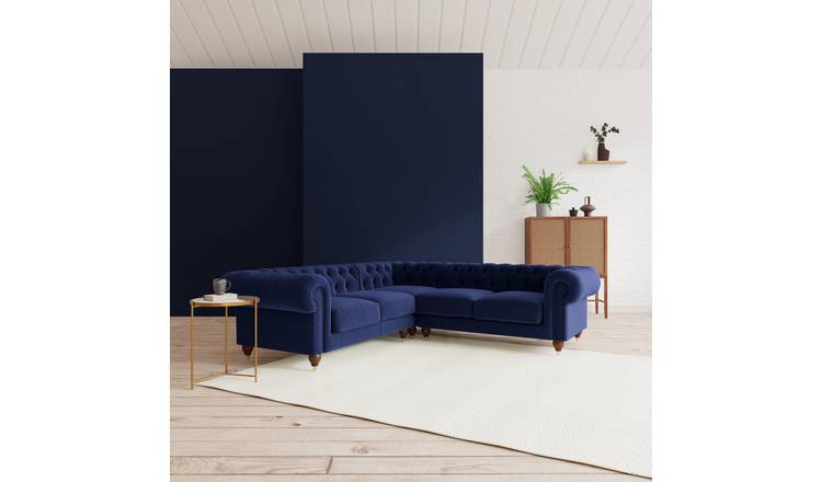 Argos deals blue chesterfield