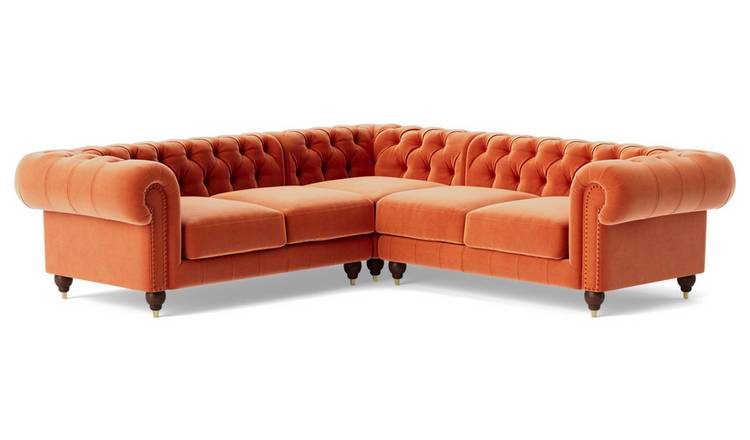 Corner deals sofa orange