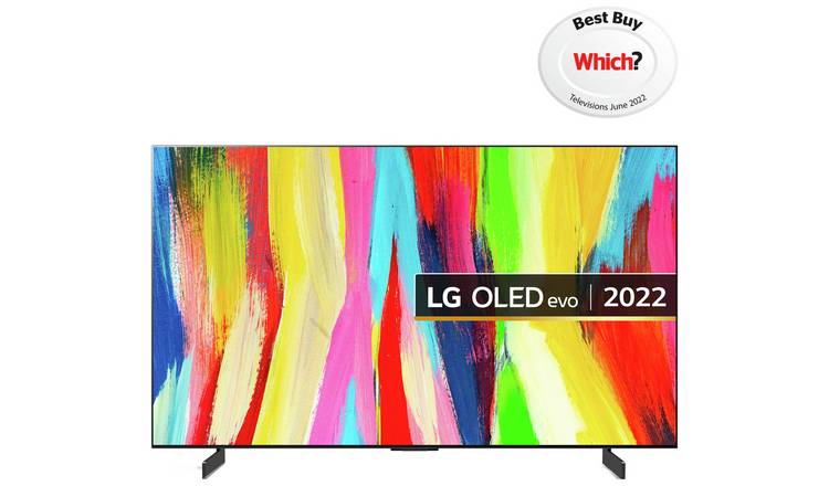 LG 42 Inch OLED42C24LA Smart 4K UHD HDR LED Freeview TV