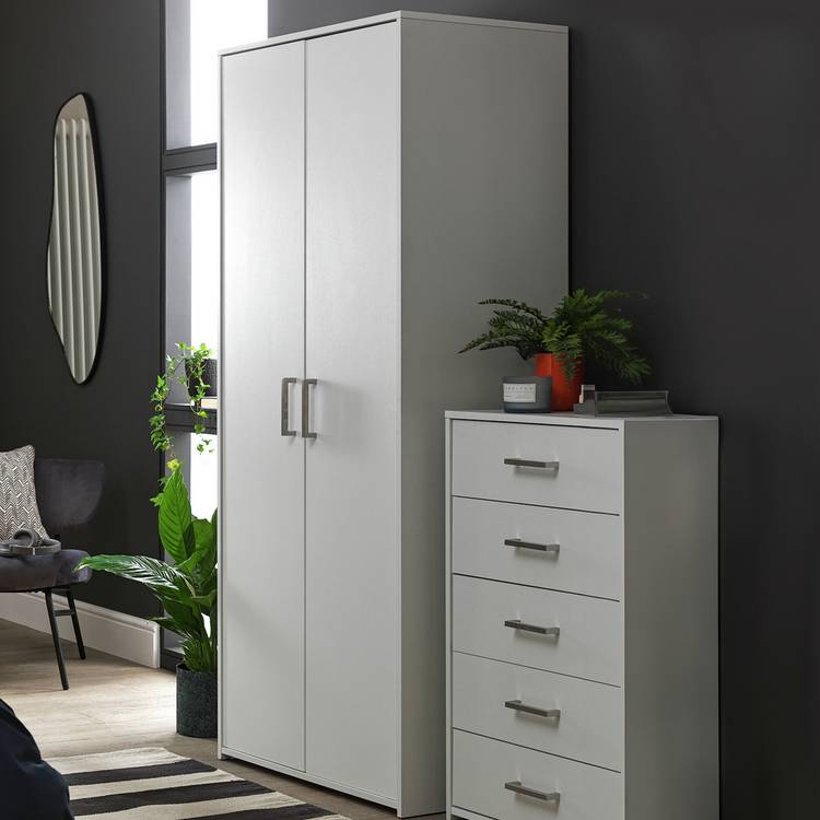Argos Home Oslo 2 Door Wardrobe - Black Oak Effect 0