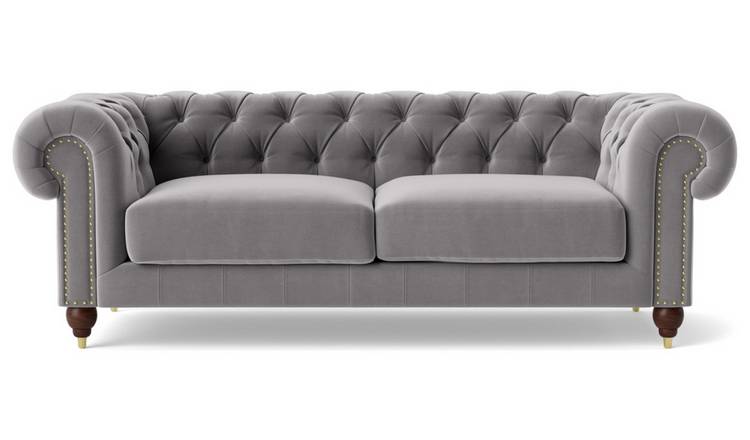 Silver 3 outlet seater sofa