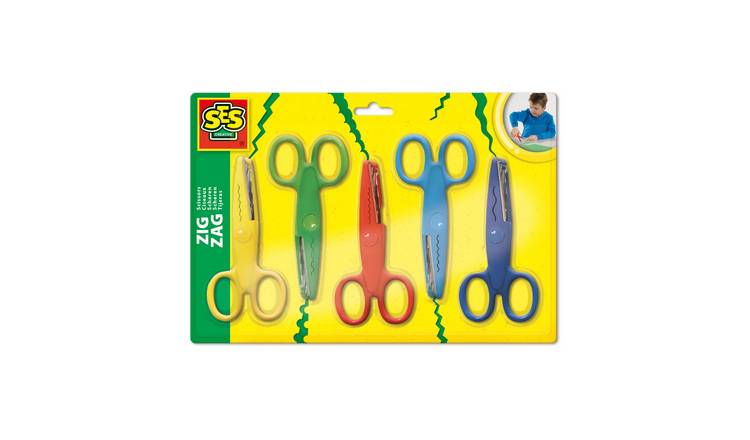 SES Creative Blunt Tip Zig Zag Scissors 5 Piece Set