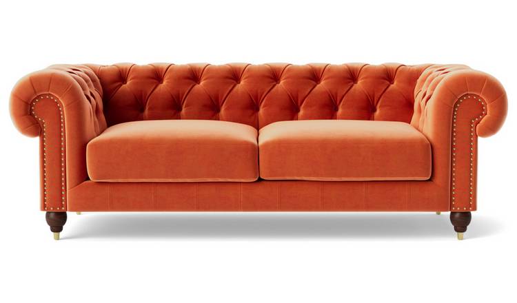 Argos orange outlet sofa