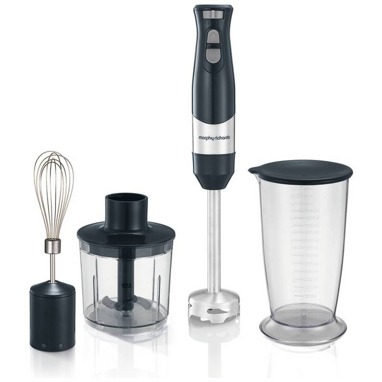 Morphy Richards 402061 Total Control Hand Blender Set - Grey 0