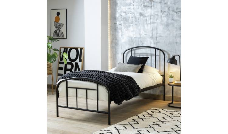 Twin size bed 2024 frame black