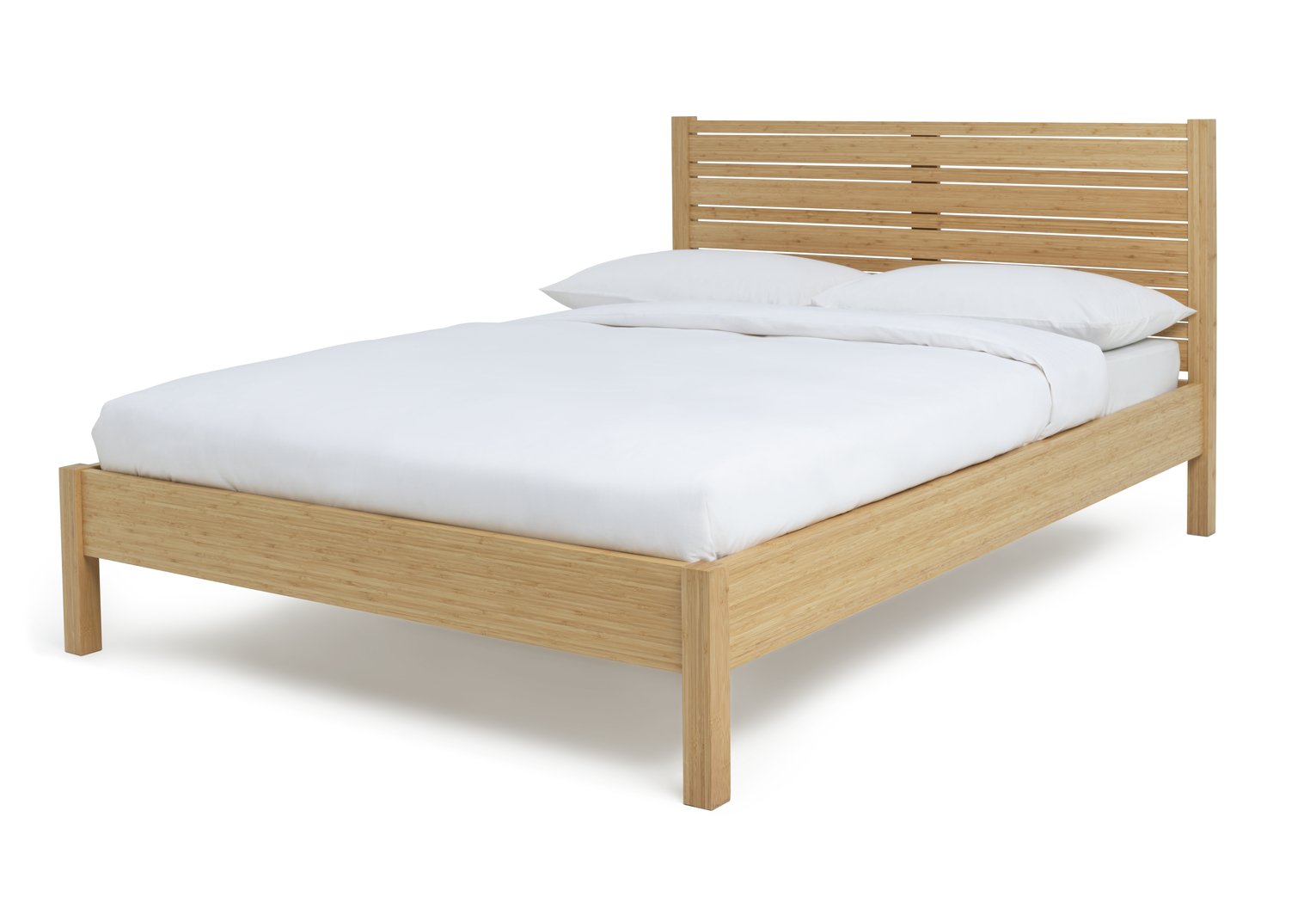 Habitat Eave Bamboo Double Bed Frame - Natural