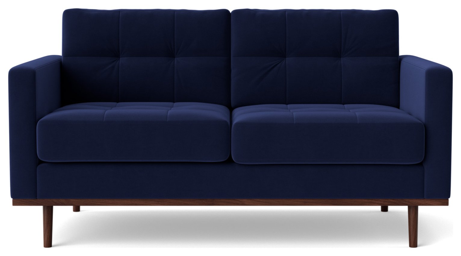 Swoon Berlin Velvet 2 Seater Sofa - Ink Blue