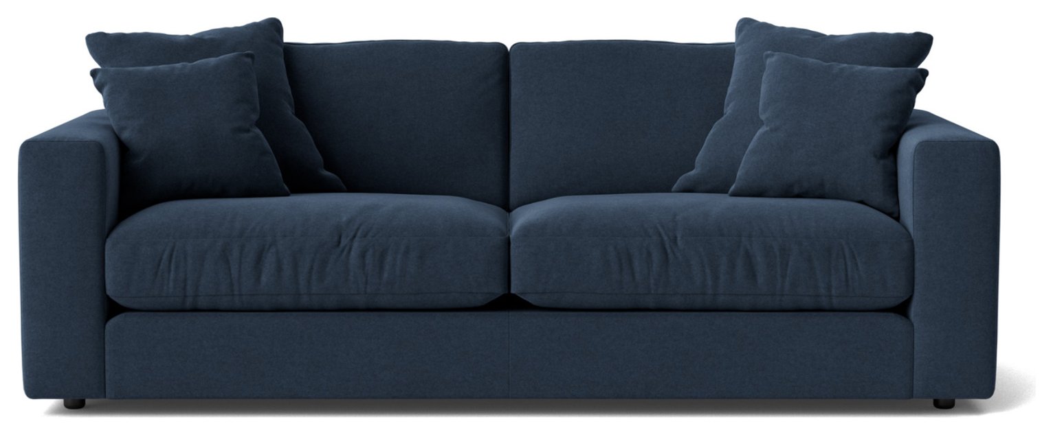 Swoon Althaea Fabric 3 Seater Sofa - Indigo Blue