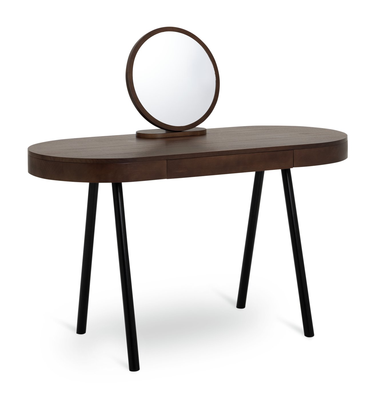 Habitat Lila 1 Drawer Dressing Table - Walnut