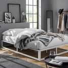 Hammonds white metal platform deals bed frame