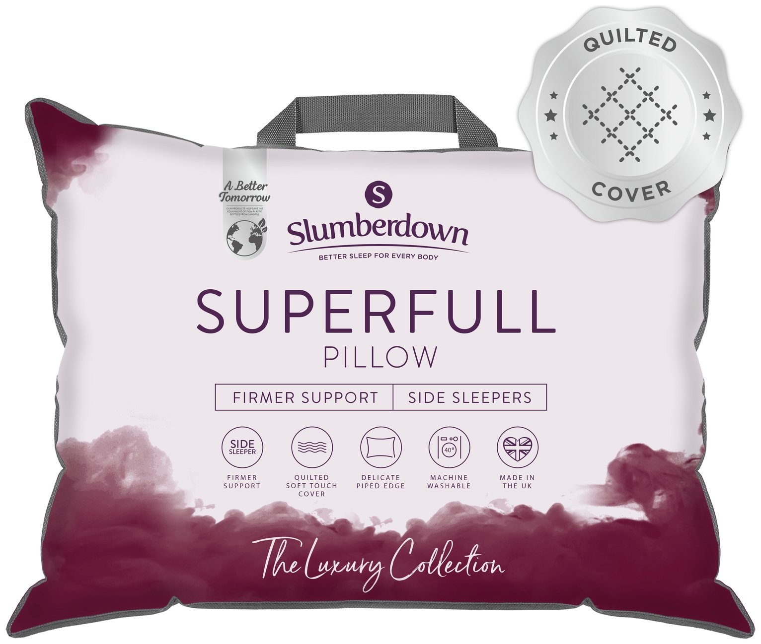 Slumberdown Superfull Firm Support Side Sleeper Pillow
