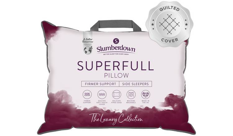 Buy Slumberdown Superfull Firm Support Side Sleeper Pillow Pillows Argos