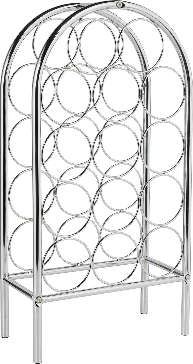 Argos Home 14 Bottle Chrome Wine Rack