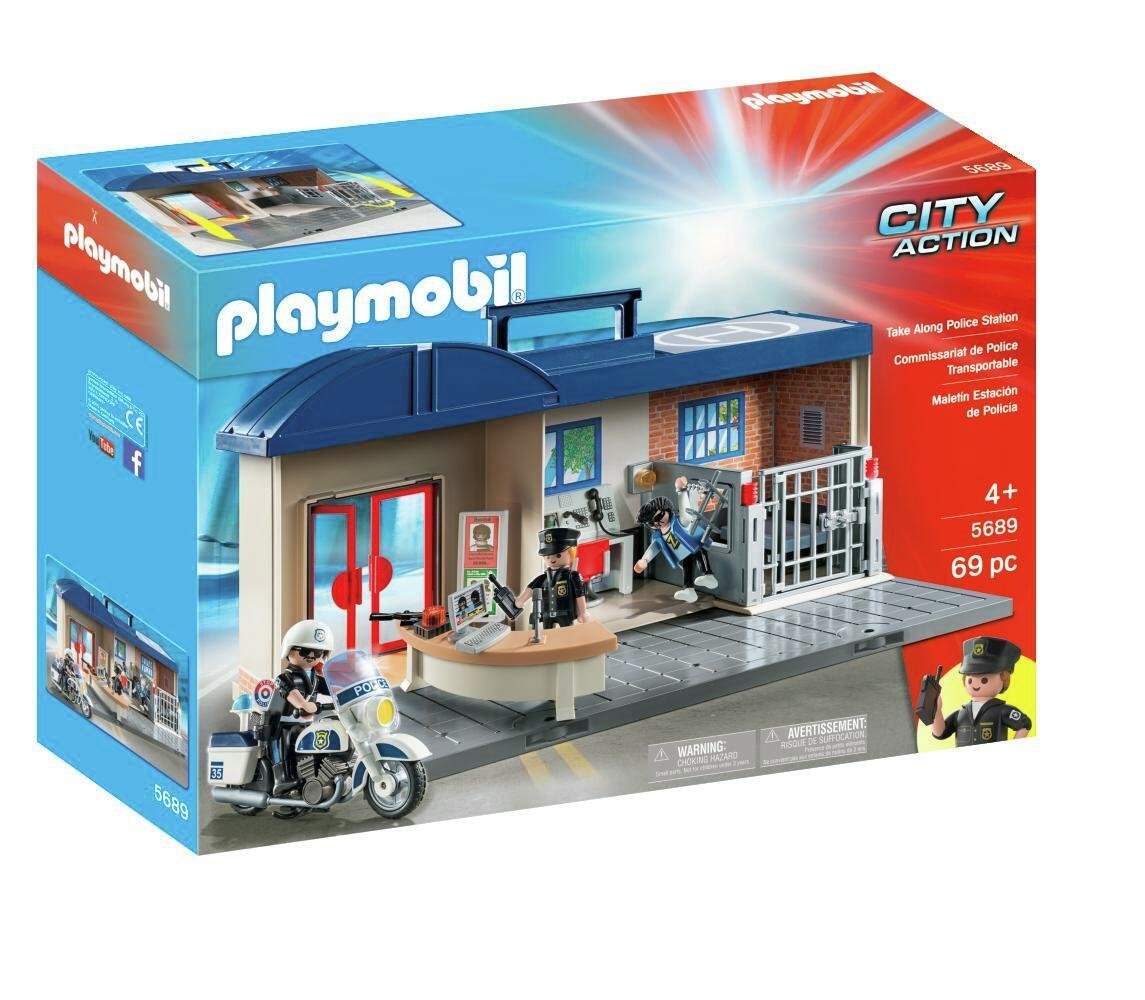 Playmobil 5689 City Takealong Police Station Playset