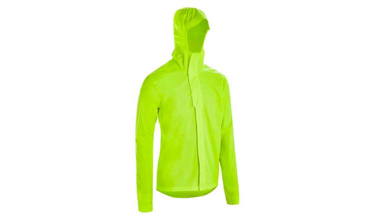 Men's Cycling Rain Jacket - 120 PPE Yellow - Fluo yellow gre