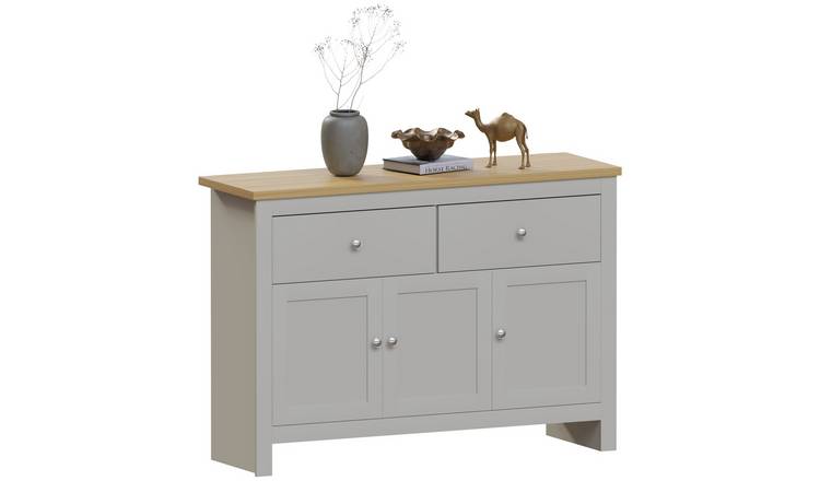 Vida Designs Arlington 2 Drawer 3 Door Sideboard - Grey