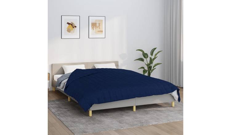 Walplus 15 kg Cotton Weighted Blanket - Blue - 220 x 230 cm