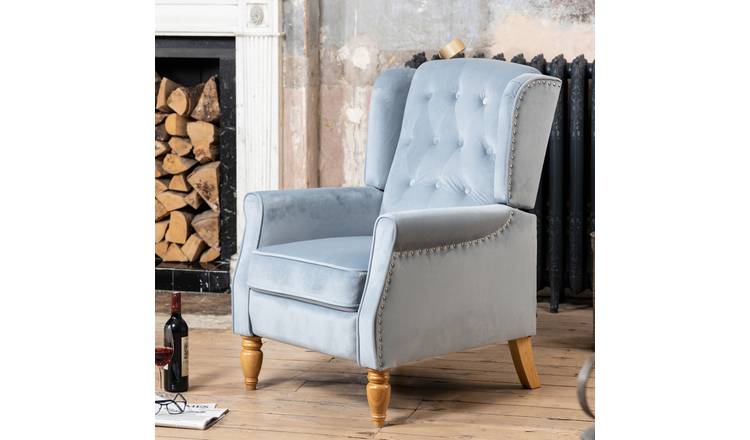 Artemis Home Annapoli Recliner Armchair - Light Blue