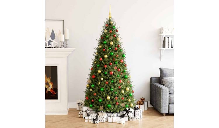 Walplus Pack of 112 Christmas Baubles - Red - 36 x 12 cm