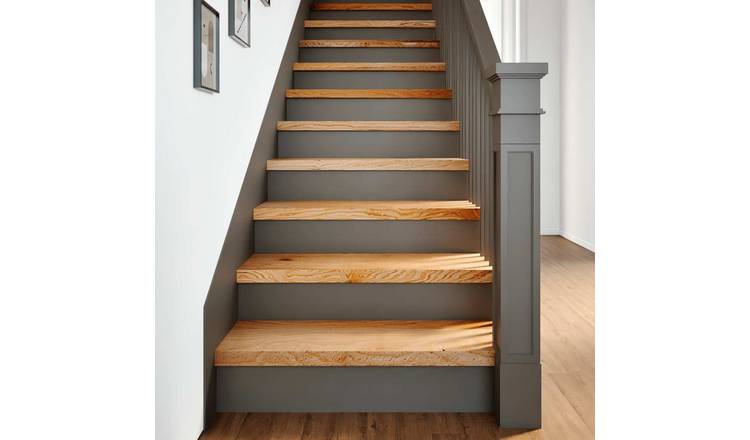 Walplus Pack of 2 Carpet Stair Treads - Light Brown - 70 x 30 cm