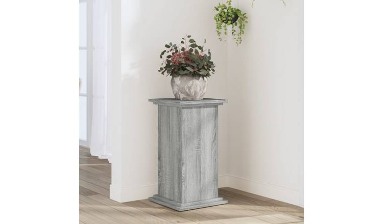 Walplus Engineered Wood Plant Stand - Grey Sonoma - 33 x 33 x 60 cm