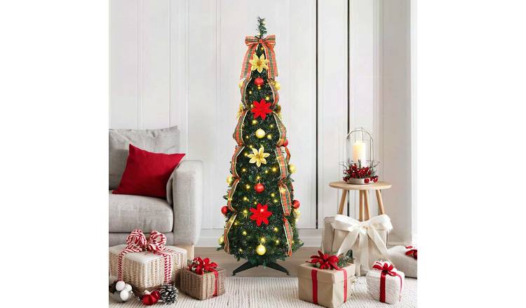 Walplus 100 LED Lights Artificial Christmas Tree - Green - 155 cm