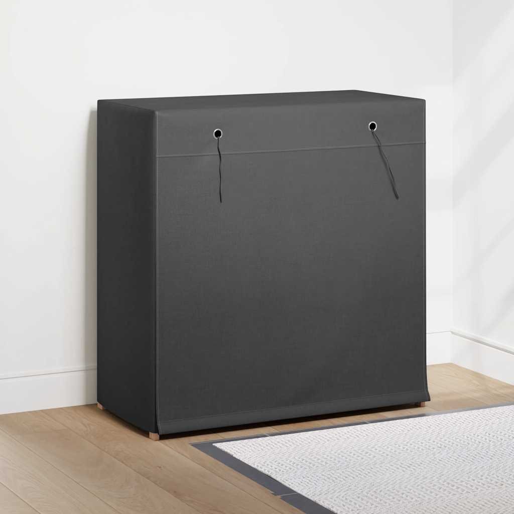 Walplus Solid Wood Shoe Cabinet - Grey - 79 x 40 x 80 cm - Image 3