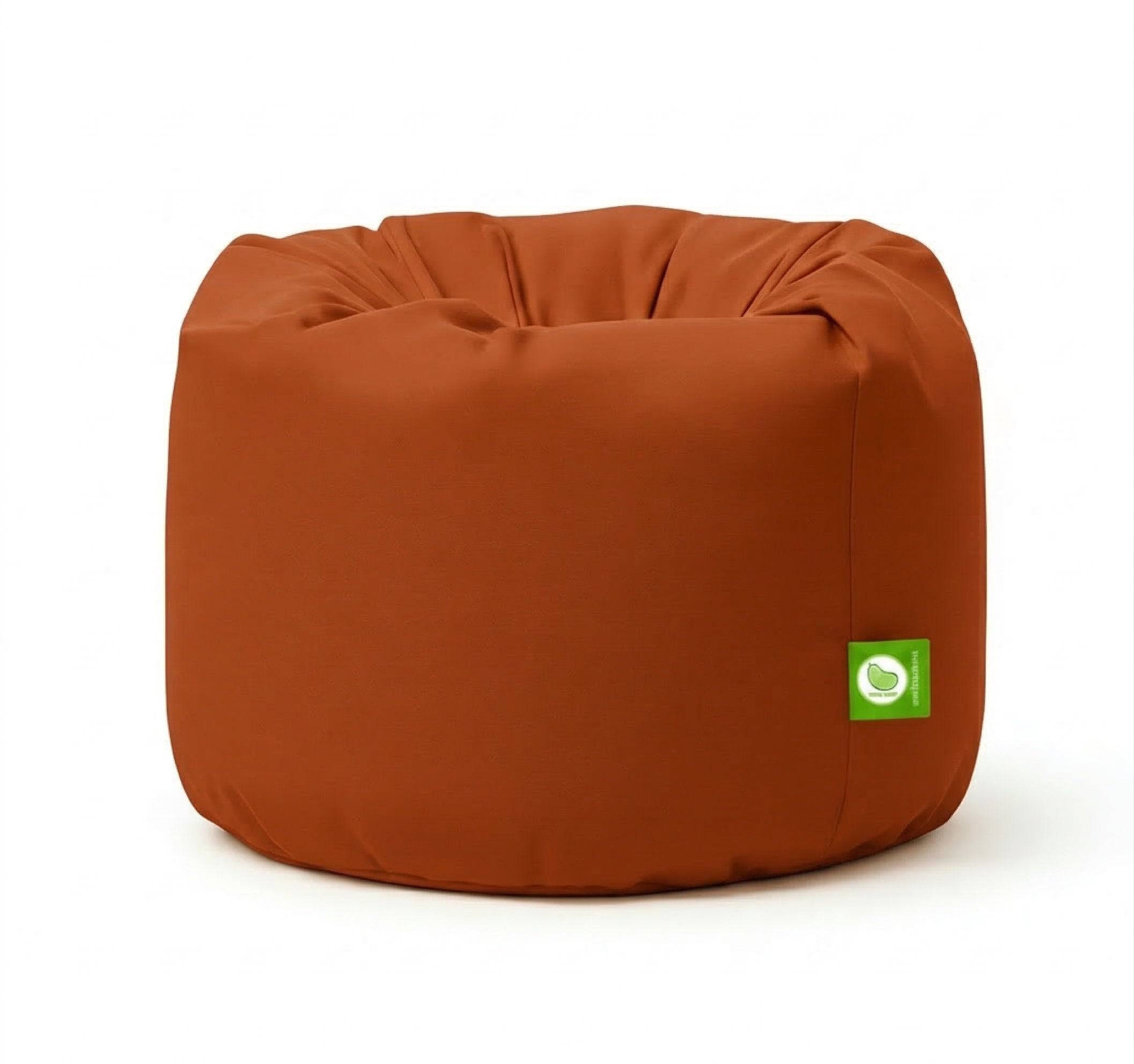 Bean Lazy Cotton Bean Bag Teen and Adult Size Terracotta - Image 1