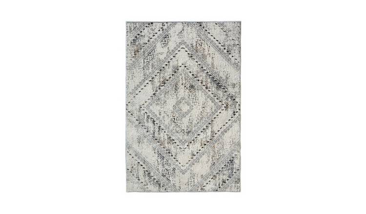 Mega Flooring Grey Modern Abstract Rug - 120 x 170cm
