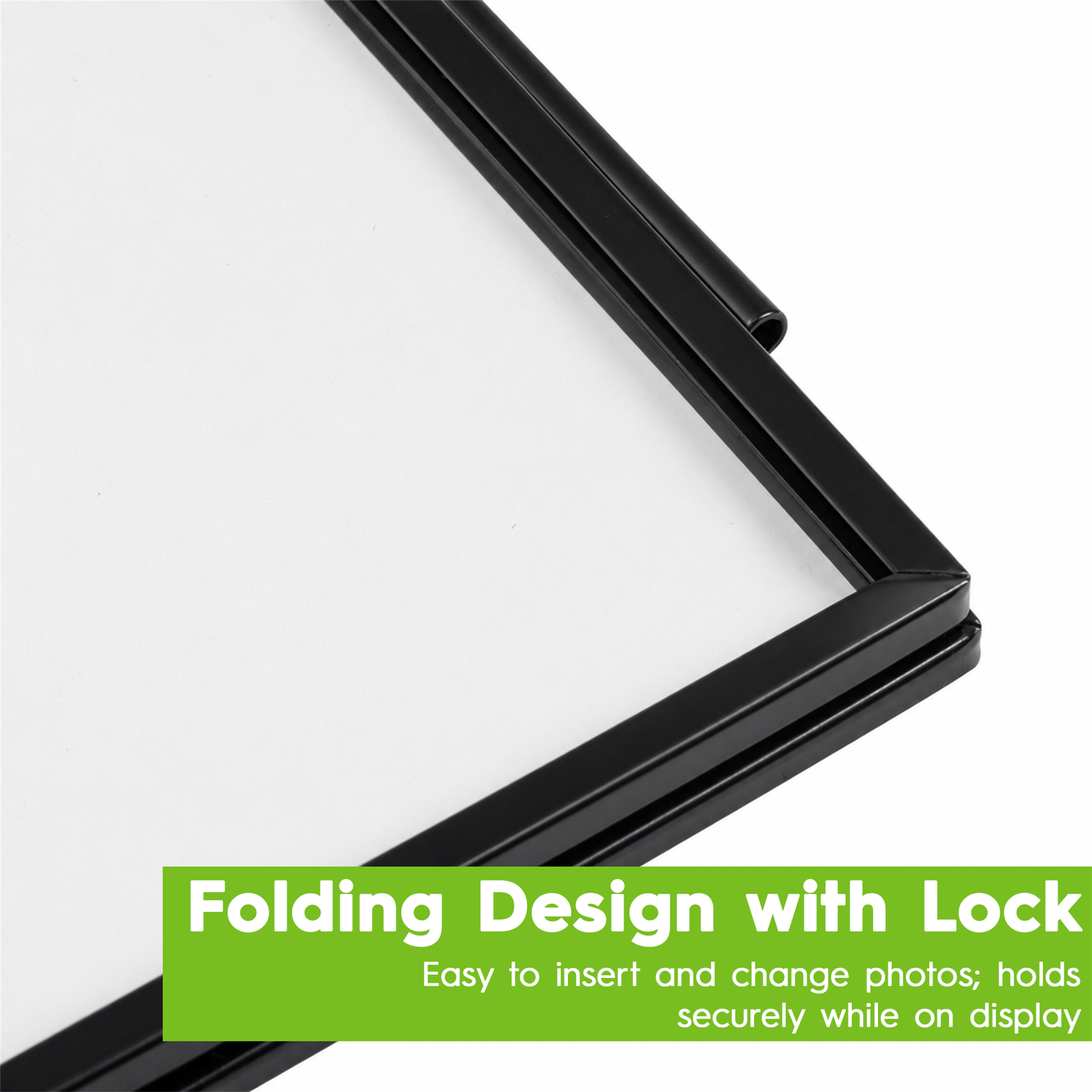 Nicola Spring Hanging Metal Photo Frame 6 x 4" Set of 2 - Black - Image 2