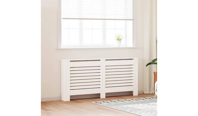 Walplus MDF Radiator Cover - White - 172 x 19 x 81.5 cm