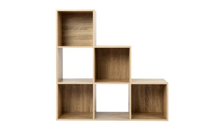 HomeGardenDirect Jane 123 Ladder Bookcase  - Oak