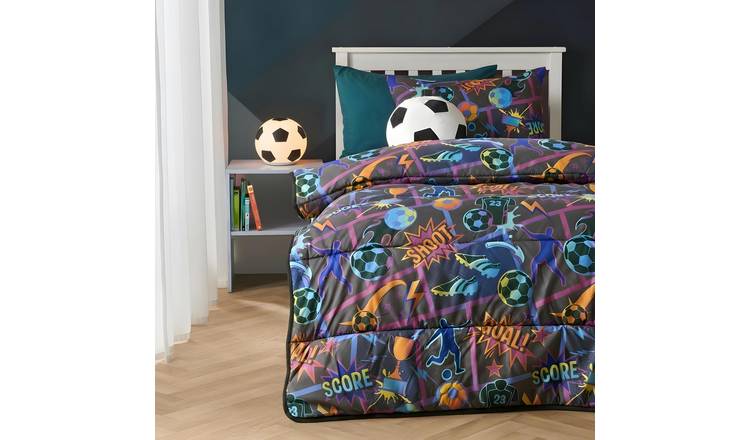 OHS Kids Comic Football Coverless 10.5 Tog Duvet Set - Single