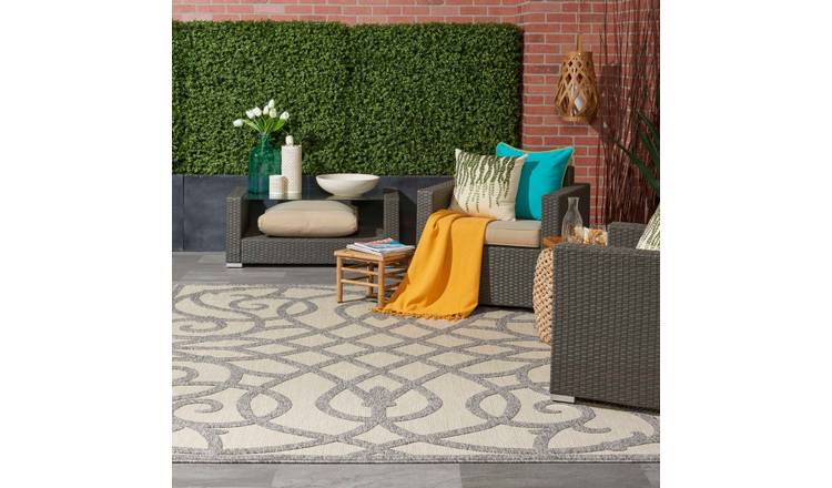 Mega Flooring Grey Modern Abstract Rug - 122 x 183cm