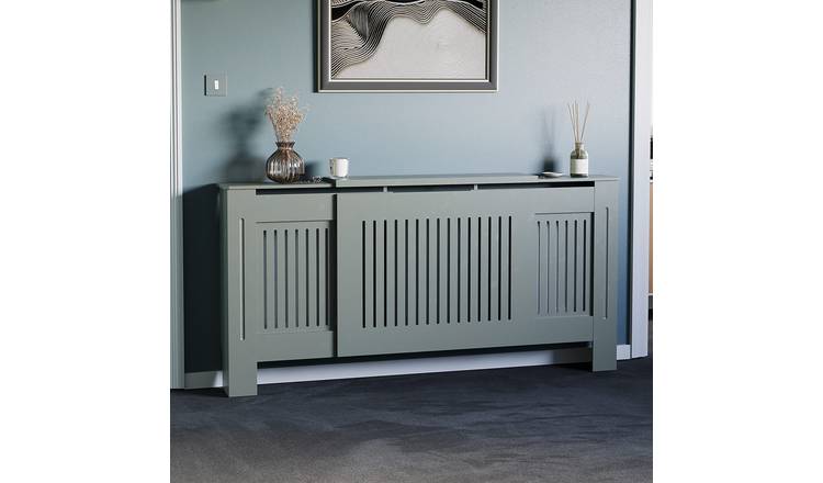 Vida Designs Chelsea Adjustable Radiator Cover - Olive Grey