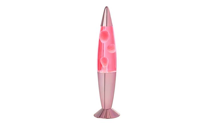 Global Gizmos Lava Lamp - Rose Gold & Pink