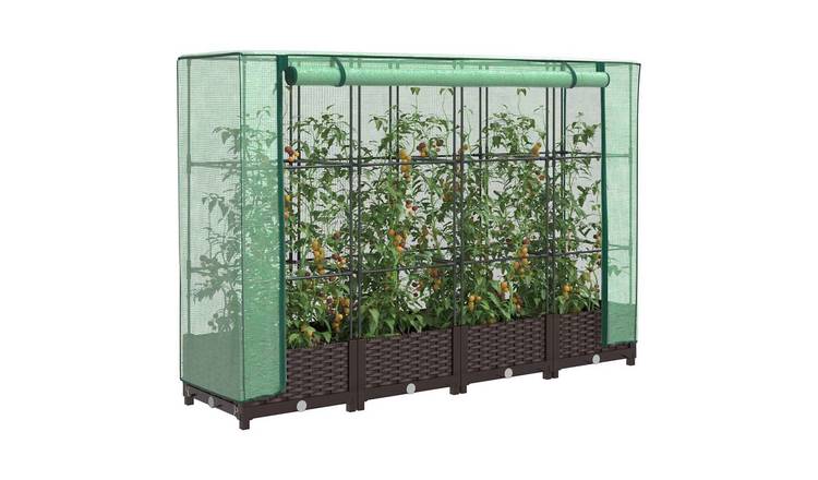 Walplus Steel Raised Garden Bed - 160 x 40 x 123 cm