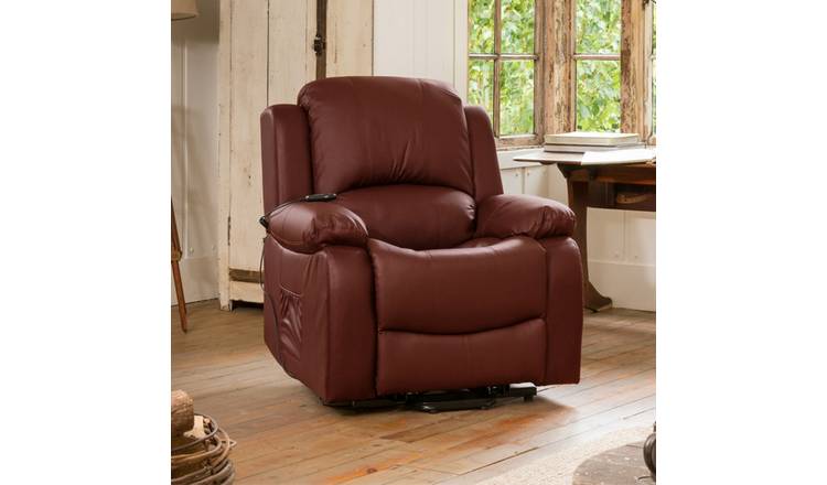 Artemis Home Glendale Electric Riser Recliner with Massage and Heat - Burgundy