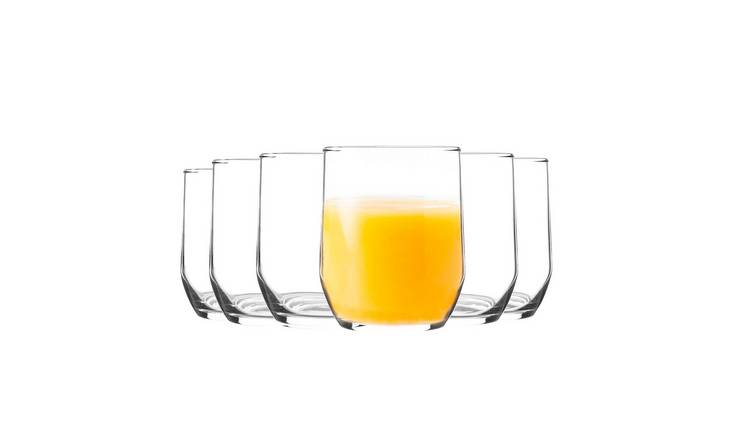 LAV Sude Whisky Glasses - 315ml - Clear - Pack of 6
